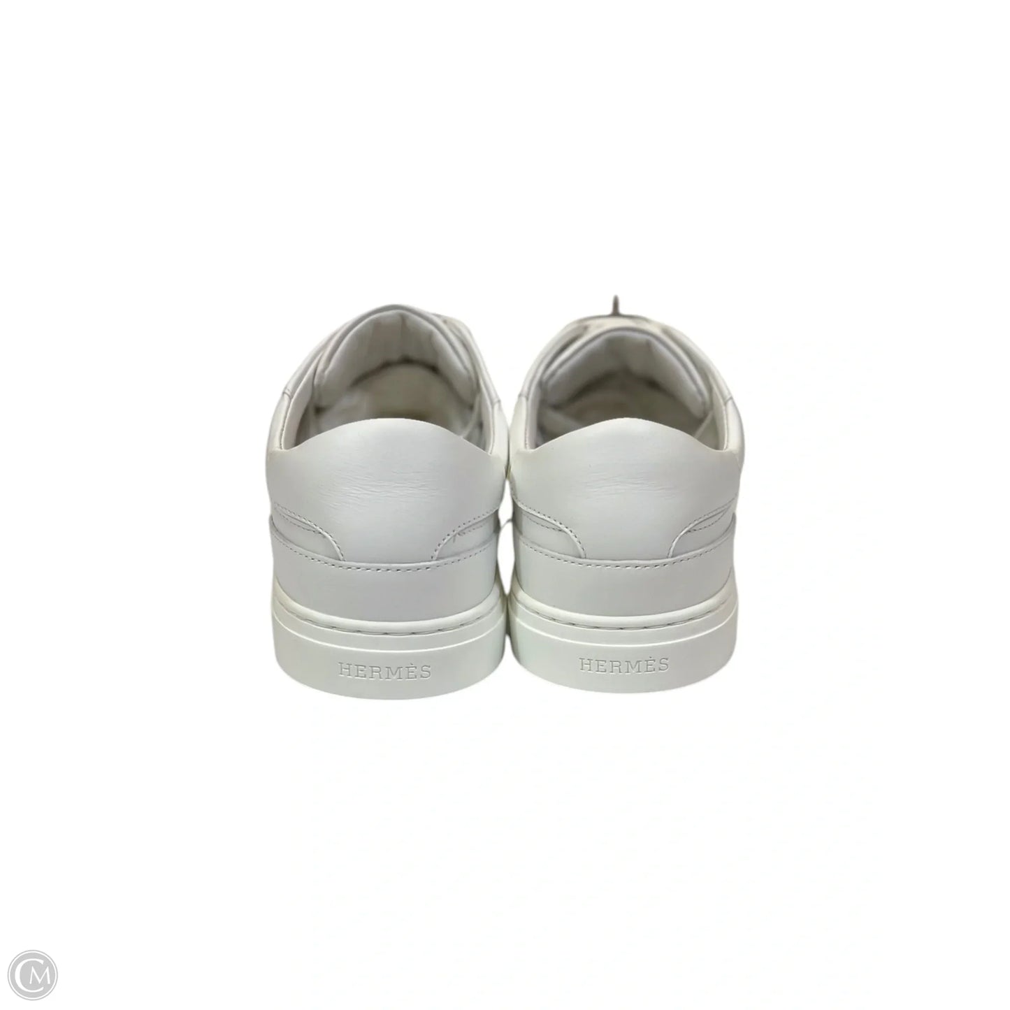 Shoes Luxury Designer By Hermes In White, Size: 7.5