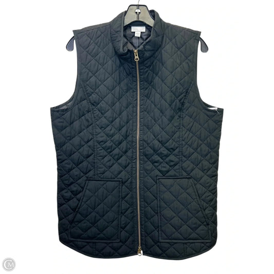 Vest Puffer & Quilted By J. Jill In Black, Size: M