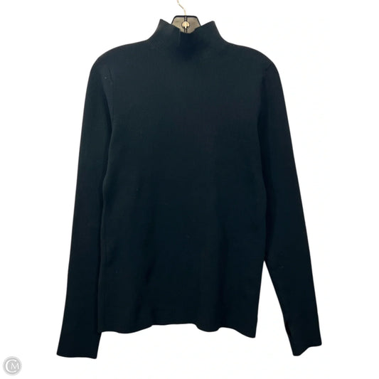Top Long Sleeve Designer By Helmut Lang In Black, Size: L