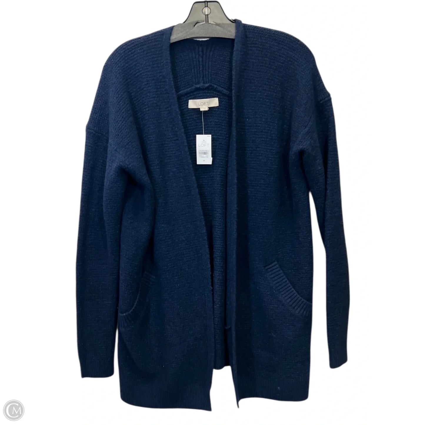 Sweater Cardigan By Loft In Navy, Size: M