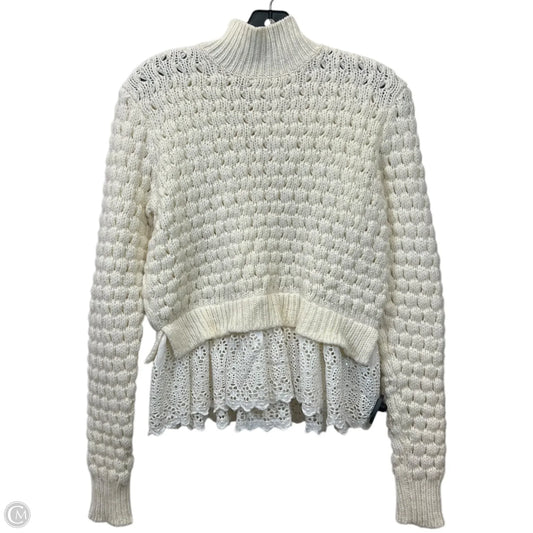 Sweater Designer By Rebecca Taylor In Cream, Size: S