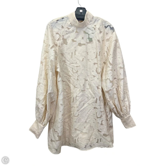 Dress Casual Short By H&m In Cream, Size: S