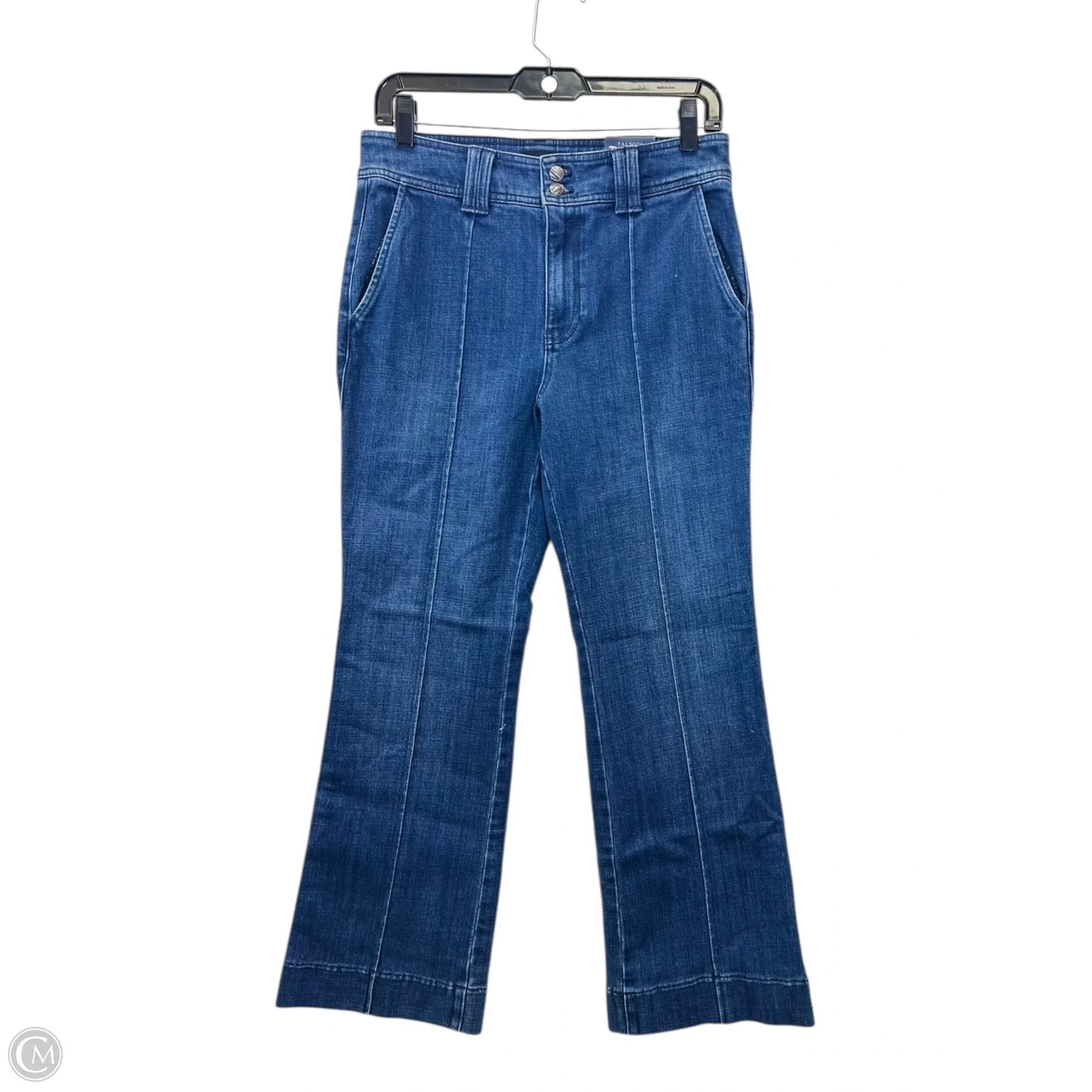 Jeans Flared By Talbots In Blue Denim, Size: 6p