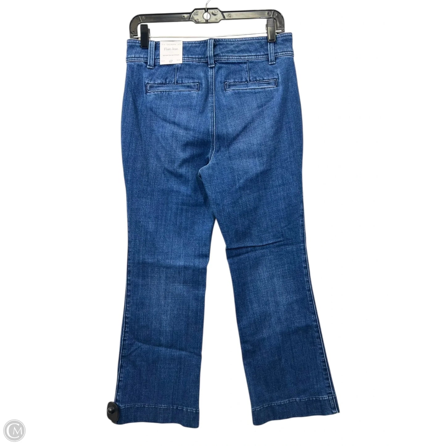 Jeans Flared By Talbots In Blue Denim, Size: 6p