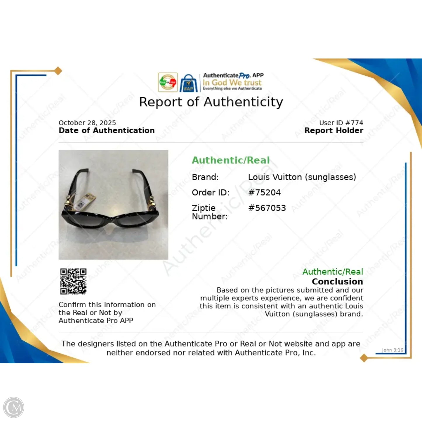 Sunglasses Luxury Designer By Louis Vuitton