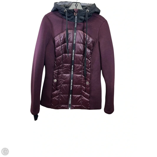 Jacket Puffer & Quilted By Michael By Michael Kors In Maroon, Size: Xs