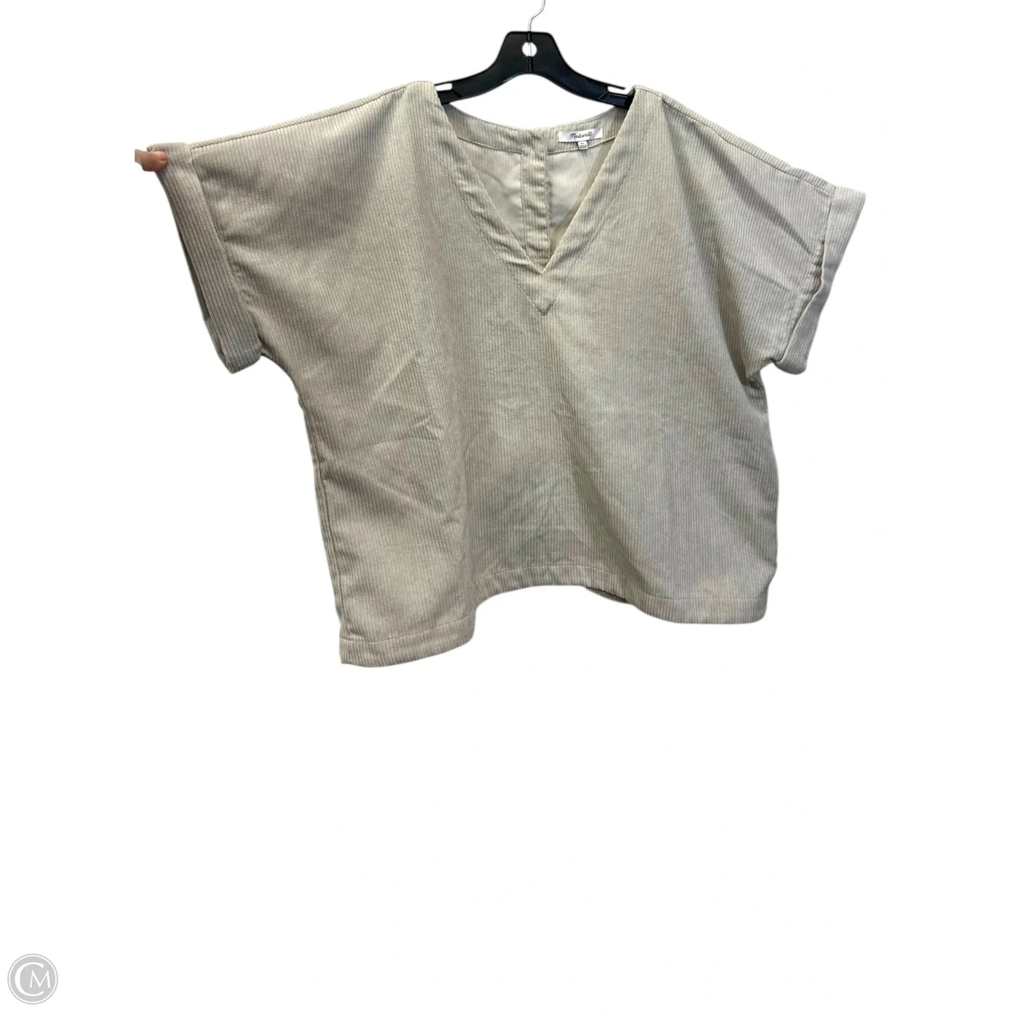 Top Short Sleeve By Madewell In Tan, Size: Xl