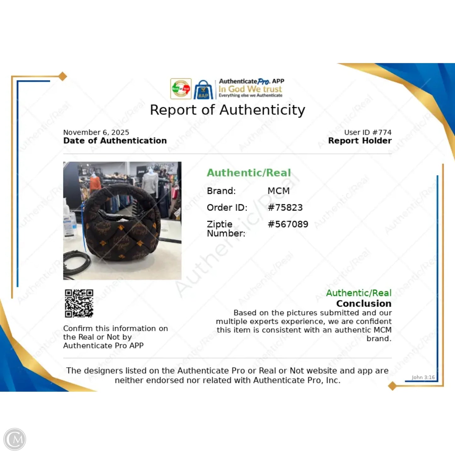 Crossbody Designer By Mcm, Size: Small