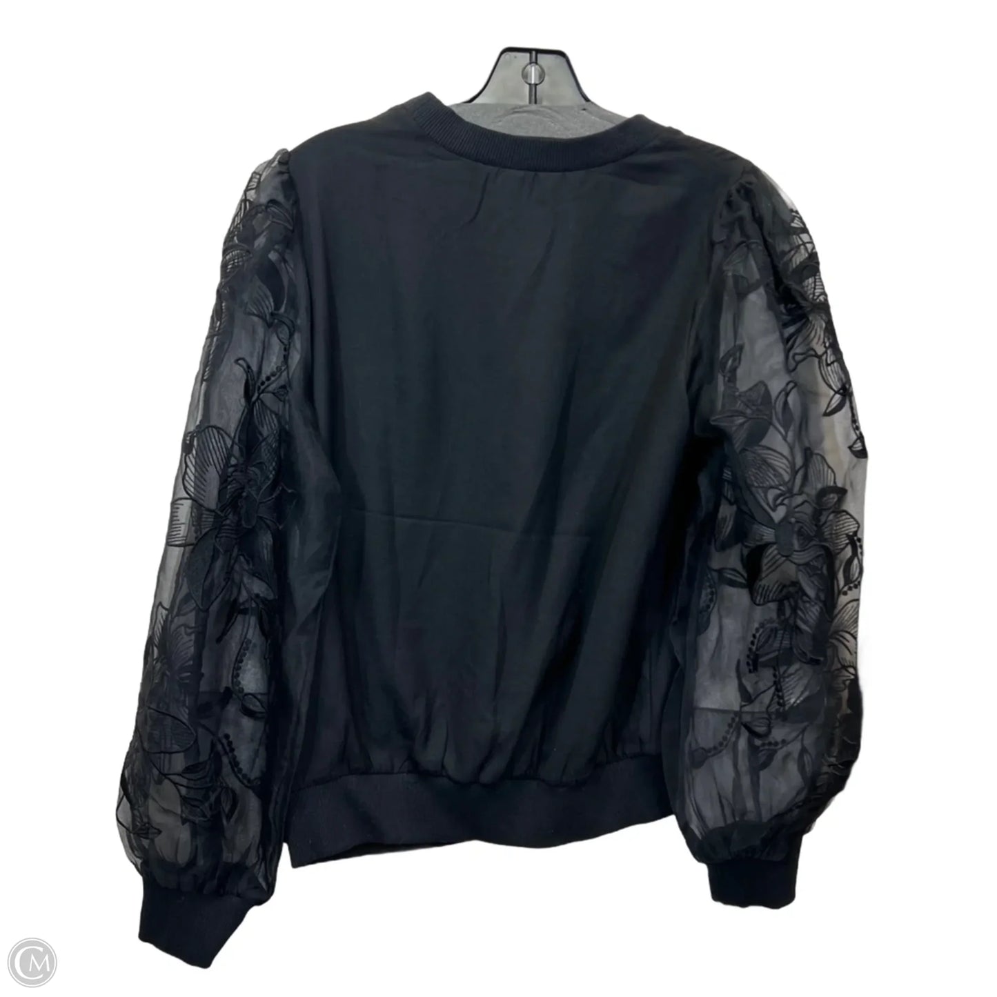 Top Long Sleeve By Express In Black, Size: S