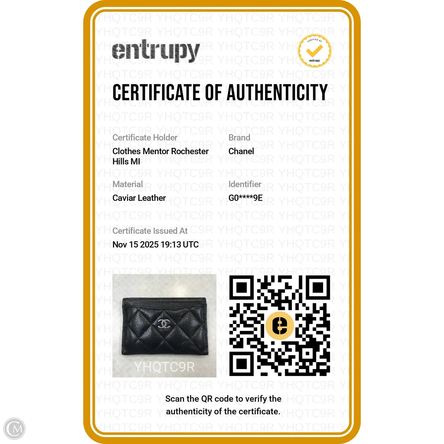 Wallet Luxury Designer By Chanel, Size: Small