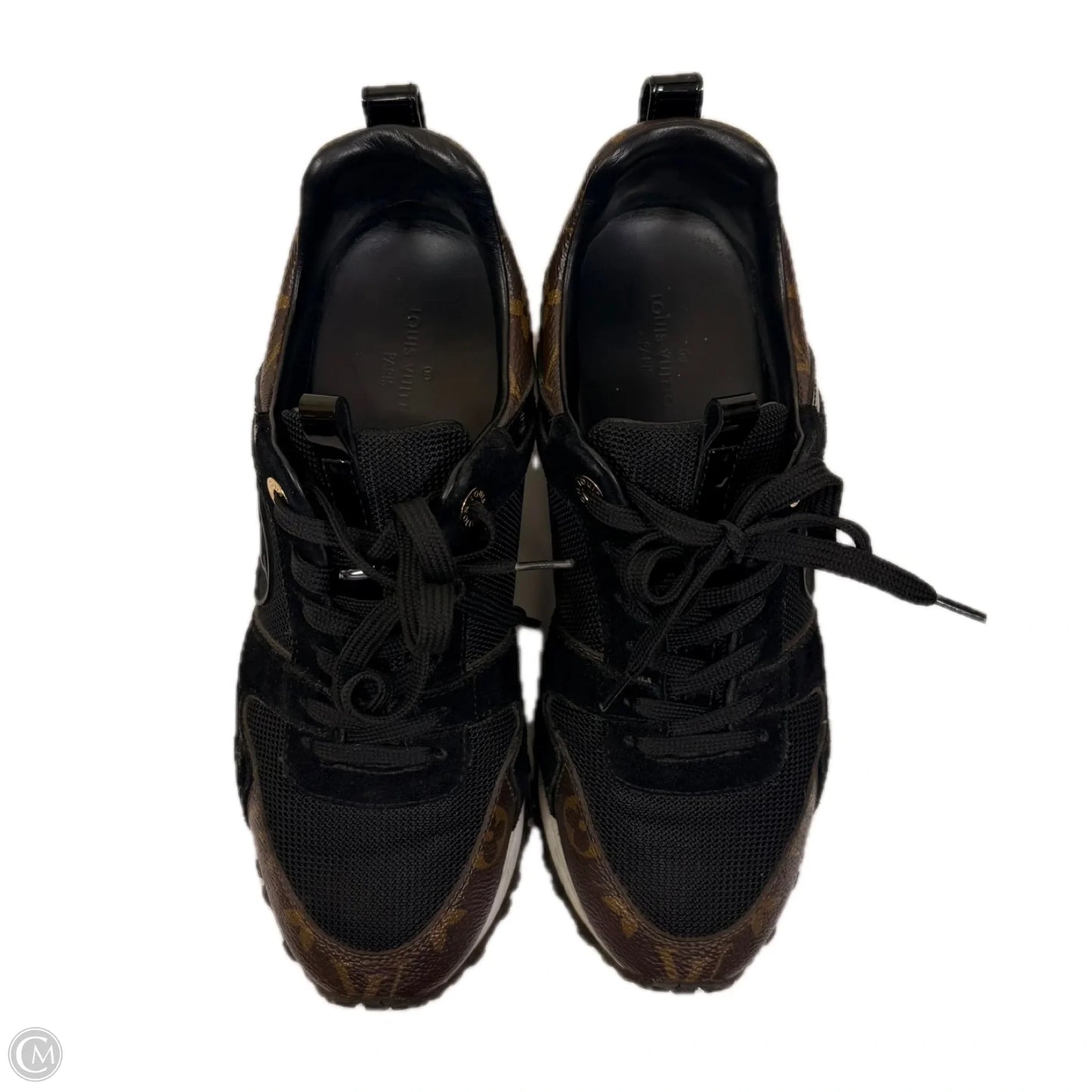 Shoes Luxury Designer By Louis Vuitton In Black & Brown, Size: 7