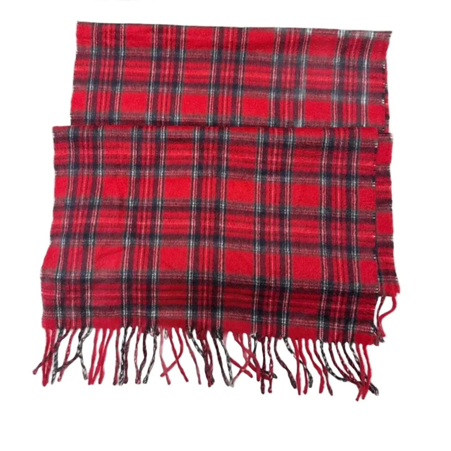 Scarf Winter By Talbots In Blue & Red