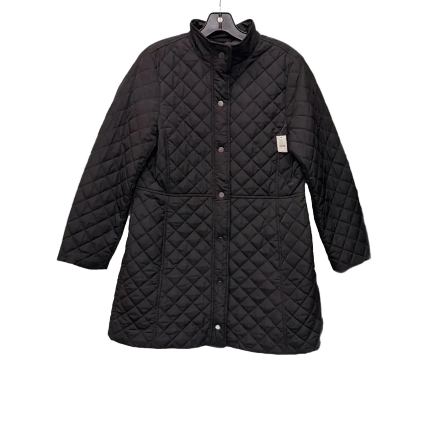 Coat Puffer & Quilted By Talbots In Black, Size: Mp