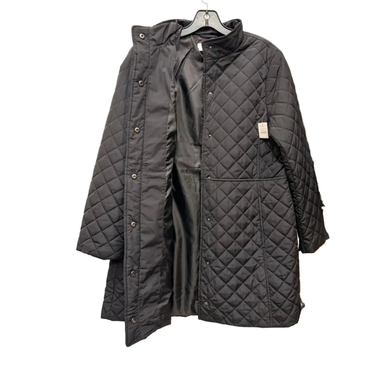 Coat Puffer & Quilted By Talbots In Black, Size: Mp
