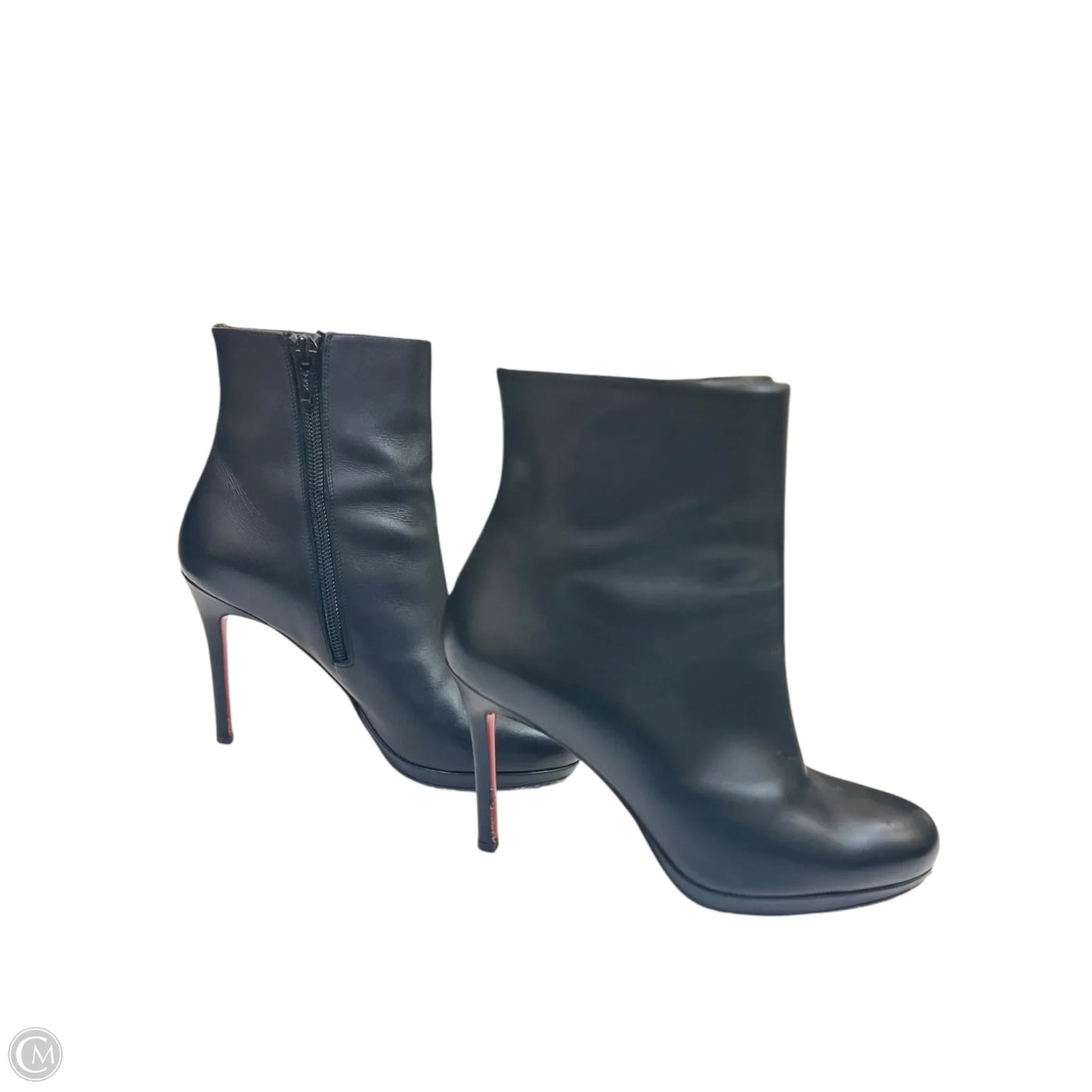 Boots Designer By Christian Louboutin In Black, Size: 5.5