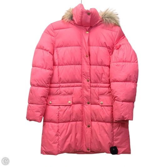 Coat Puffer & Quilted By Talbots In Pink, Size: Xs