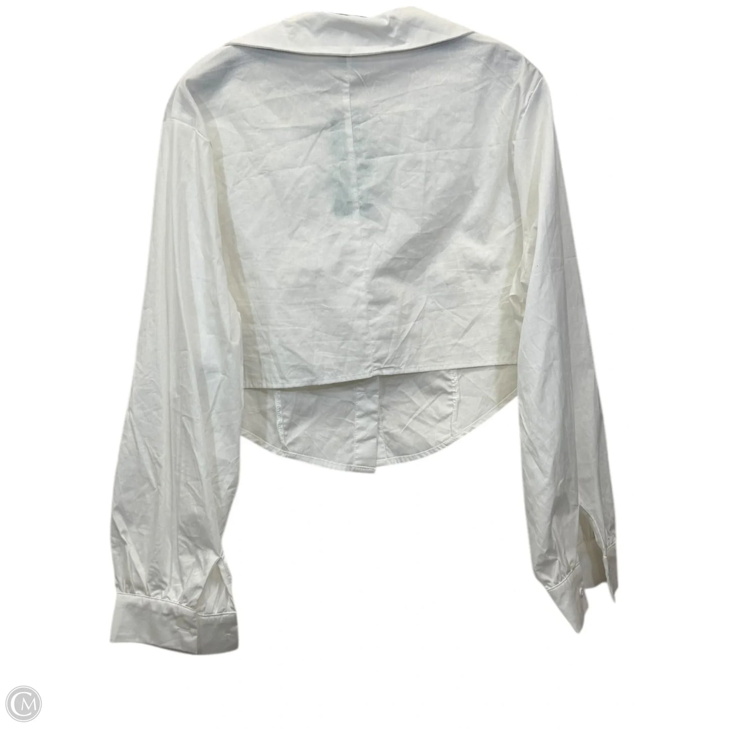 Top Long Sleeve By Shein In White, Size: 1x