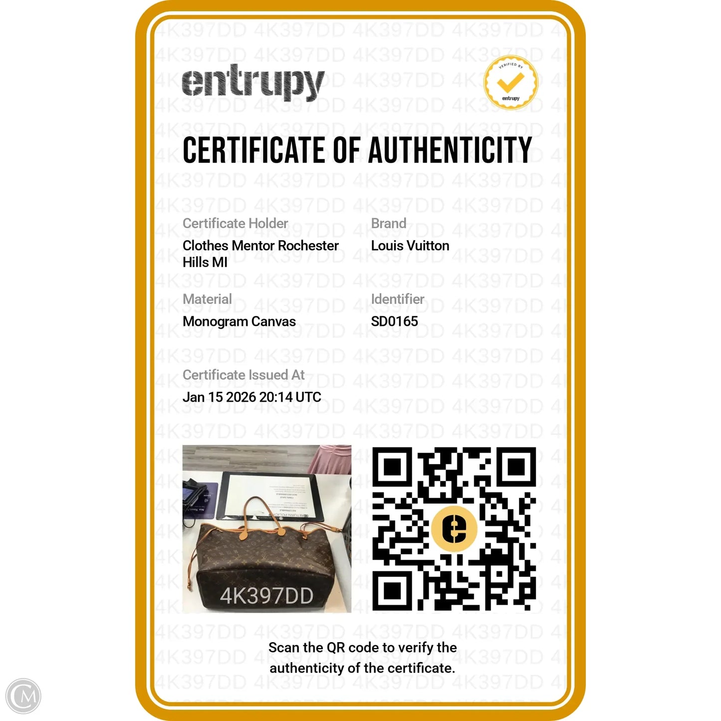 Handbag Luxury Designer By Louis Vuitton, Size: Large