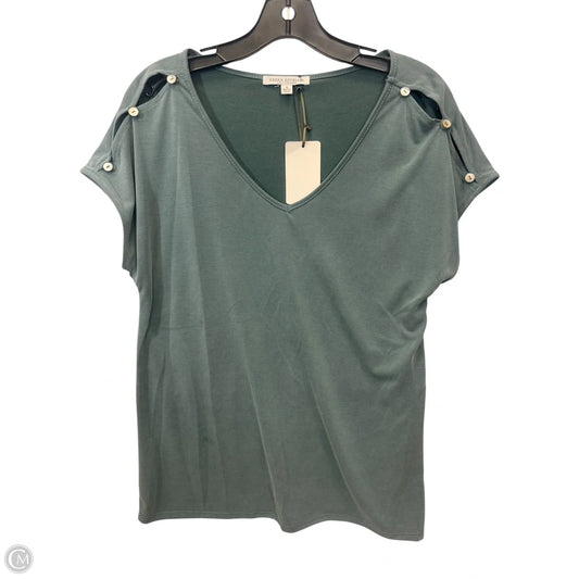 Top Short Sleeve By Green Envelope In Green, Size: S