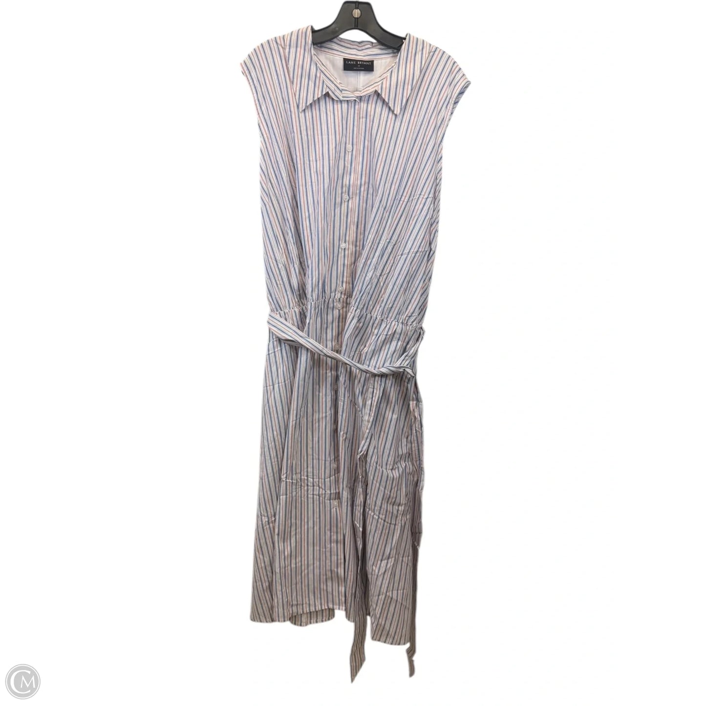 Dress Casual Maxi By Lane Bryant In Blue & Red & White, Size: 5x