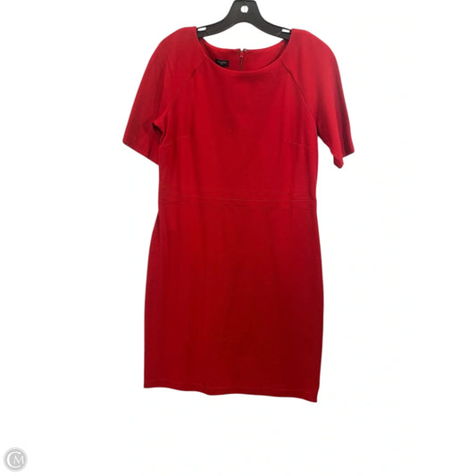 Dress Casual Midi By Talbots In Red, Size: Mp