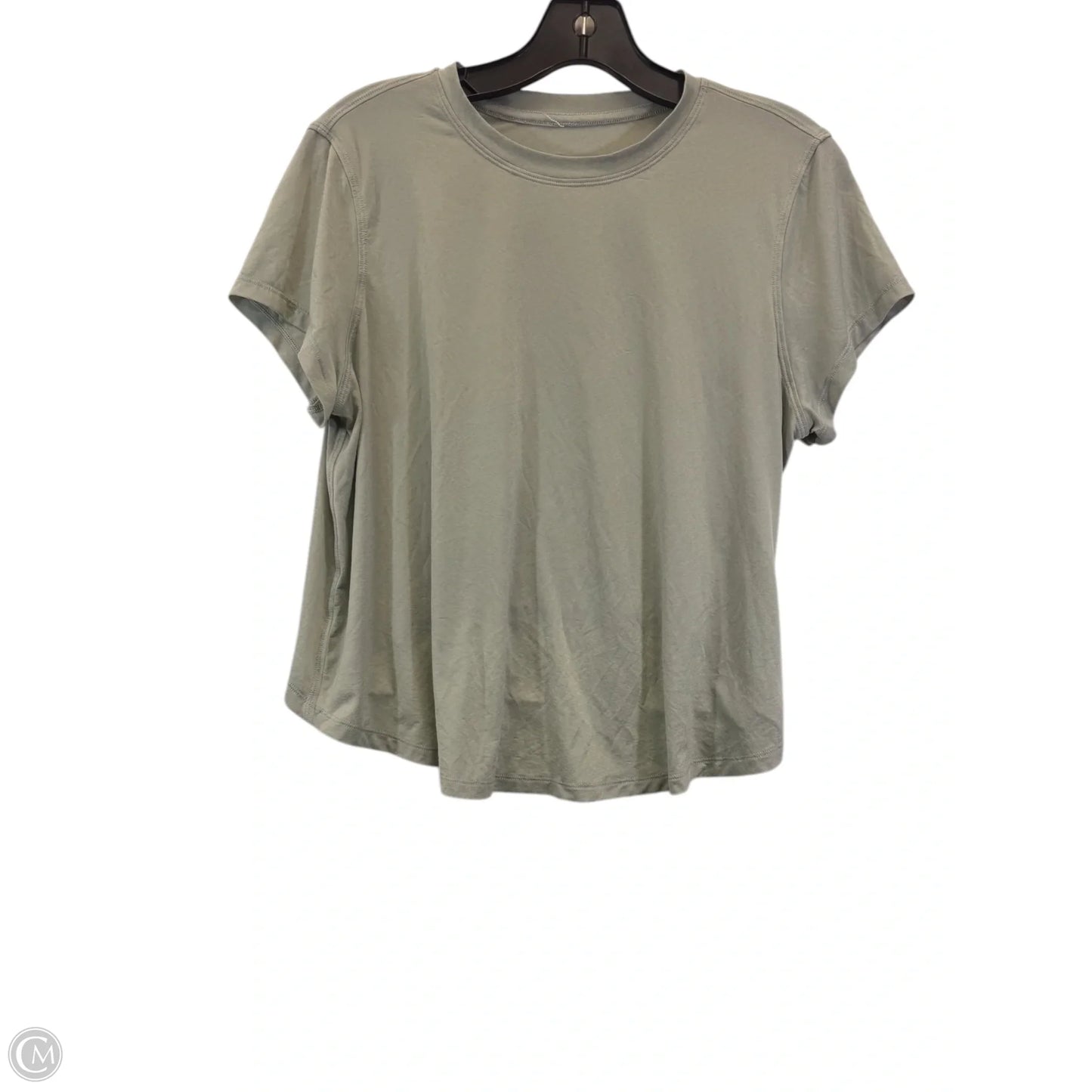 Athletic Top Short Sleeve By Lululemon In Green, Size: S