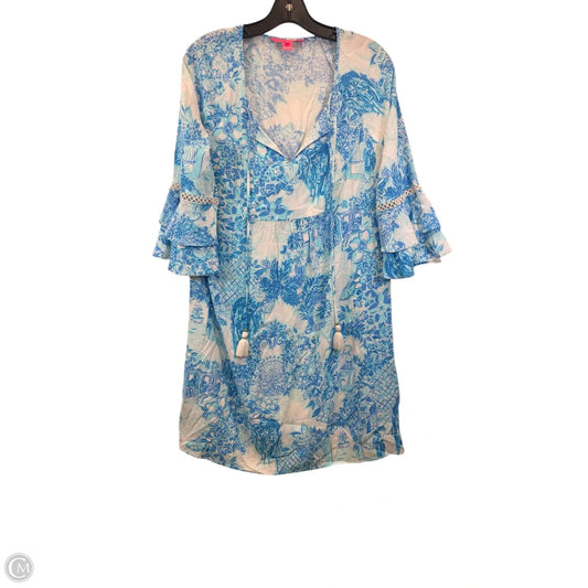 Dress Designer By Lilly Pulitzer In Blue & White, Size: S