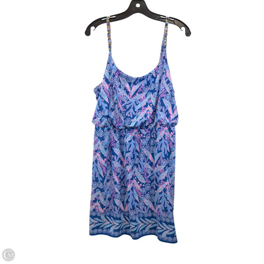 Dress Designer By Lilly Pulitzer In Blue & Purple, Size: M