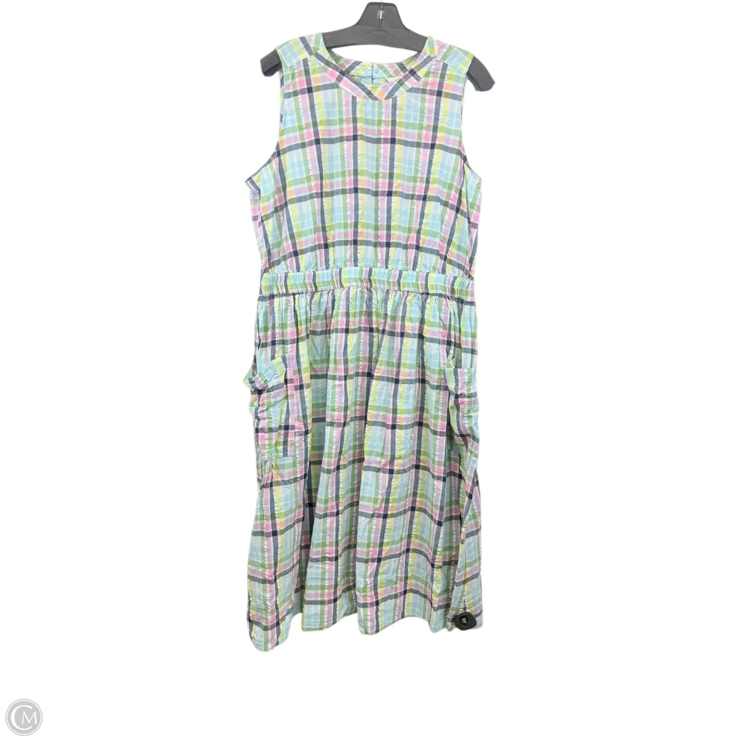 Dress Casual Midi By 1901 In Plaid Pattern, Size: Xl