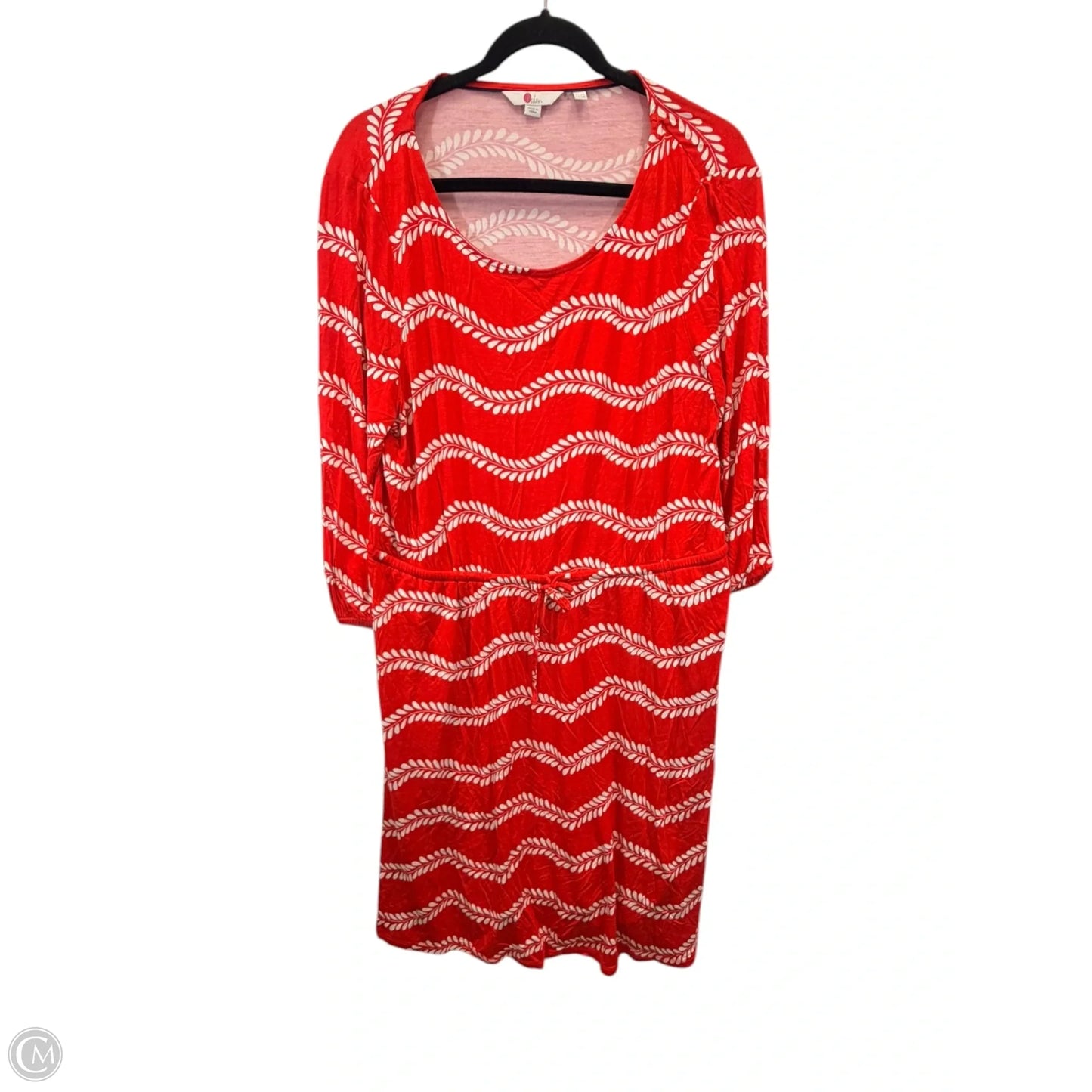 Dress Casual Short By Boden In Orange & White, Size: Xl