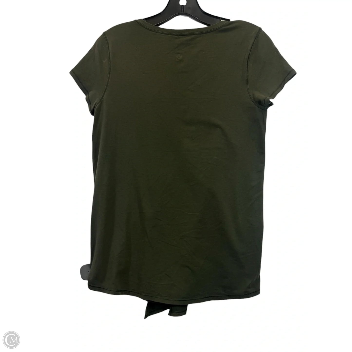 Athletic Top Short Sleeve By Lululemon In Green, Size: S