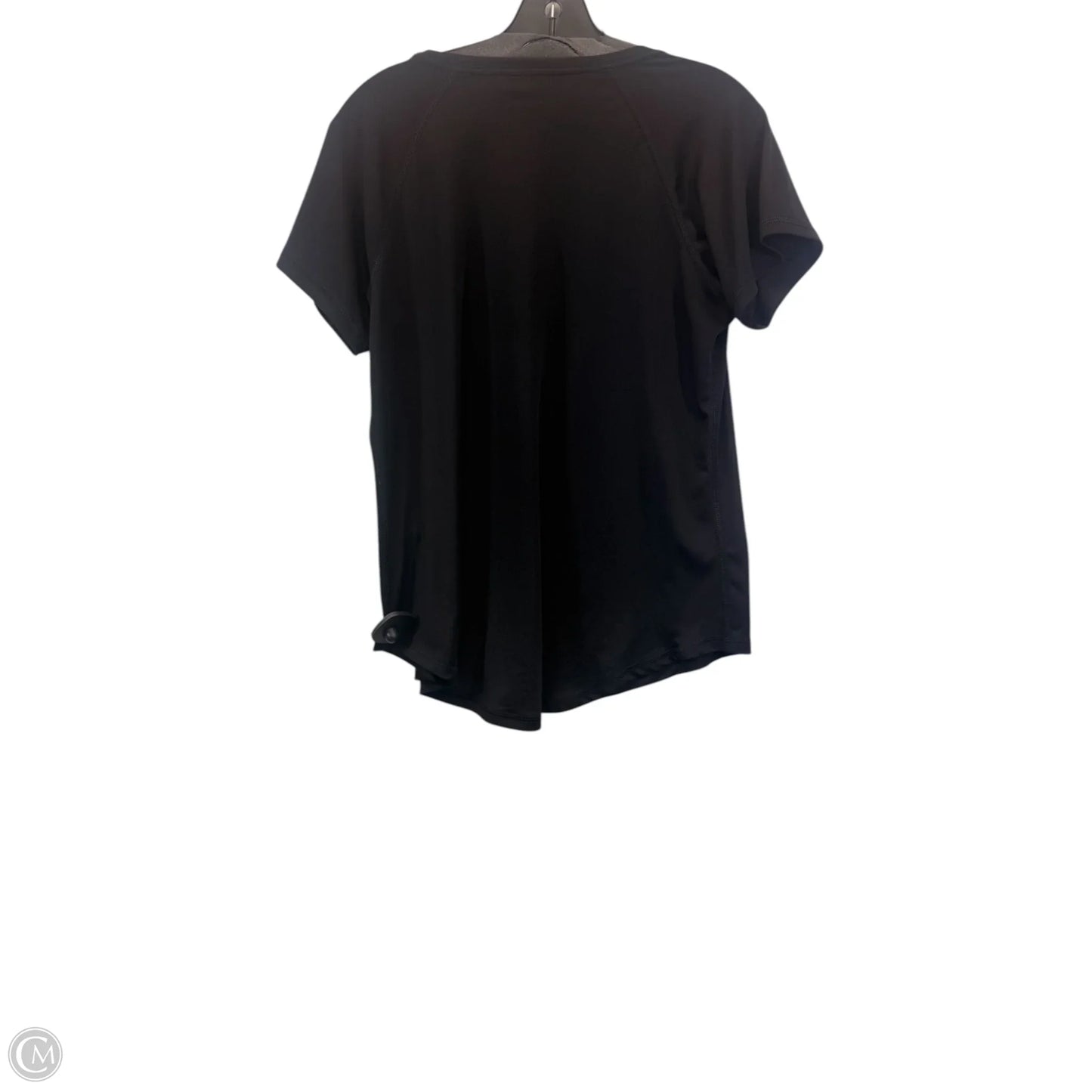 Athletic Top Short Sleeve By Tek Gear In Black, Size: M