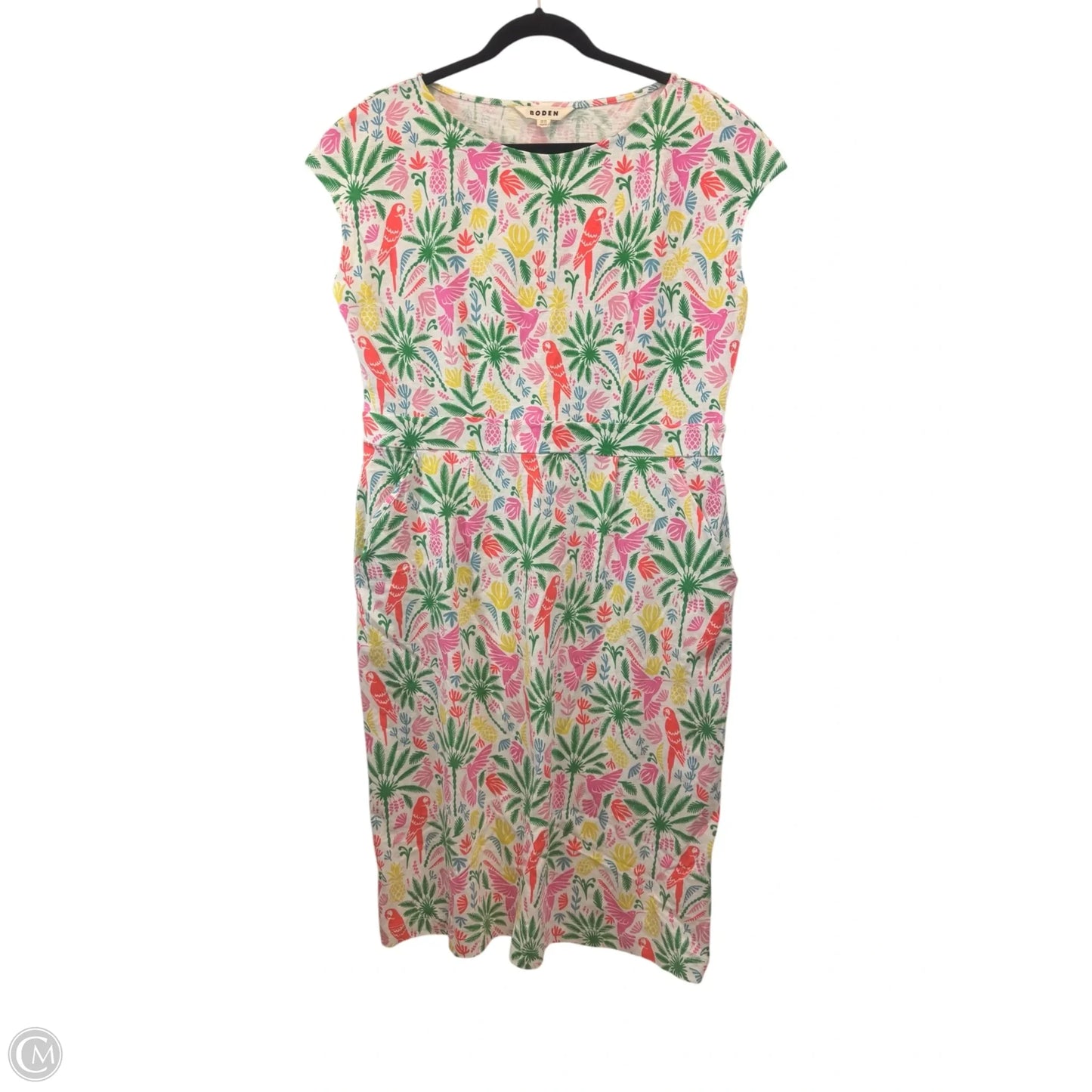 Dress Casual Midi By Boden In Tropical Print, Size: Xl