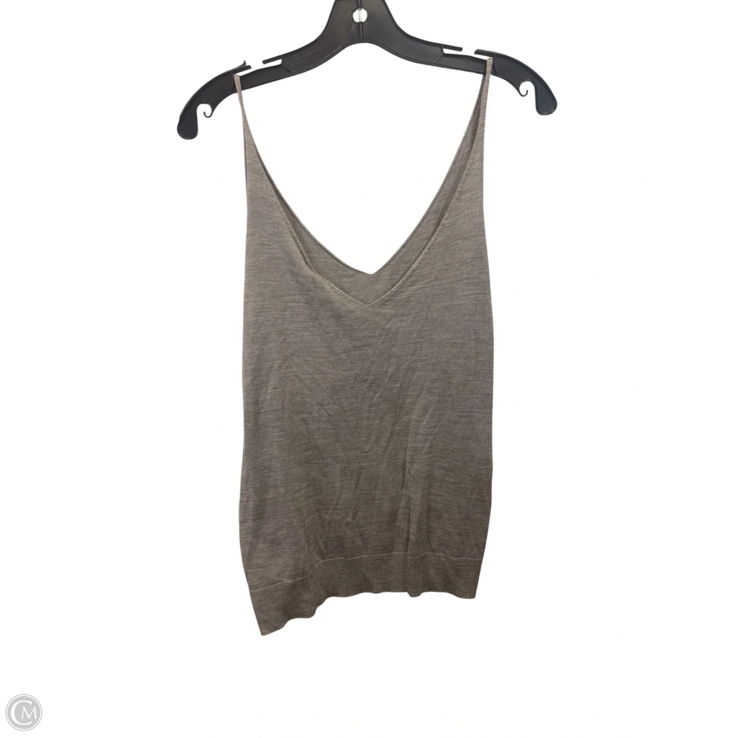 Top Sleeveless By Theory In Grey, Size: L