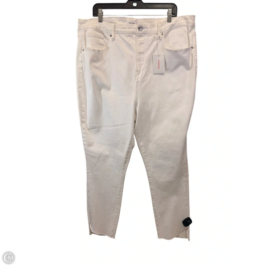 Jeans Skinny By Good American In White Denim, Size: 24