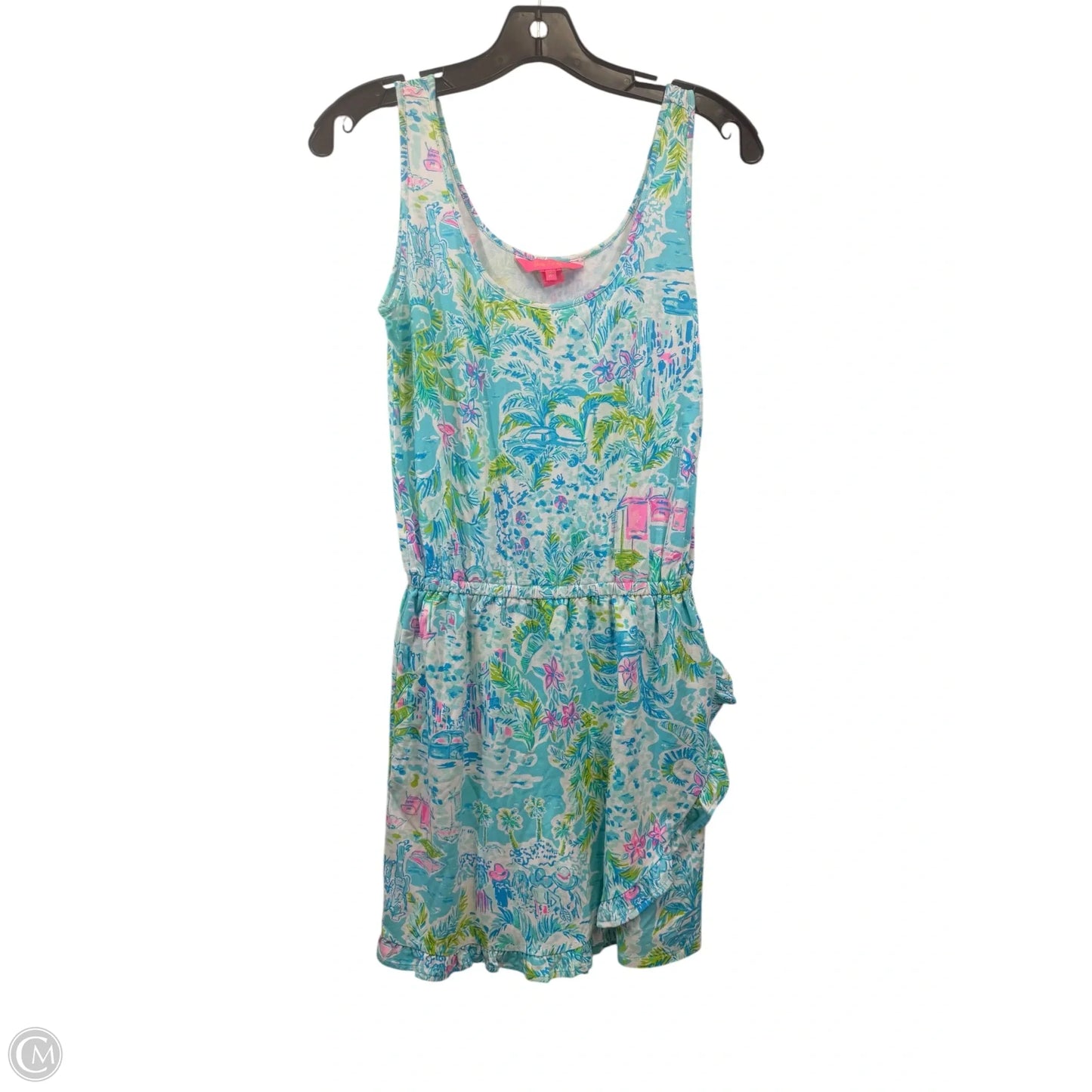 Romper Designer By Lilly Pulitzer In Blue & Green, Size: Xs