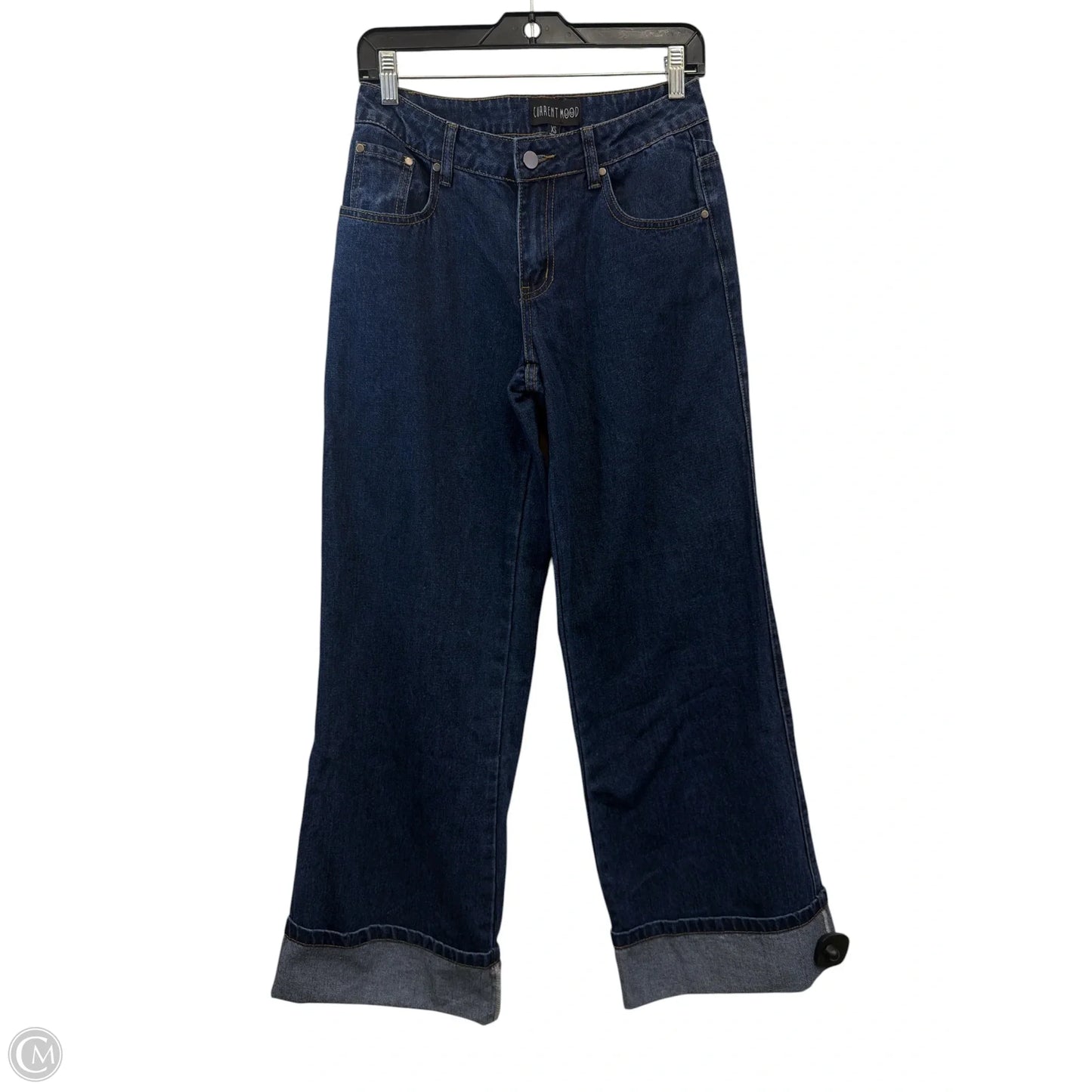 Jeans Wide Leg By Current Mood In Blue Denim, Size: Xs