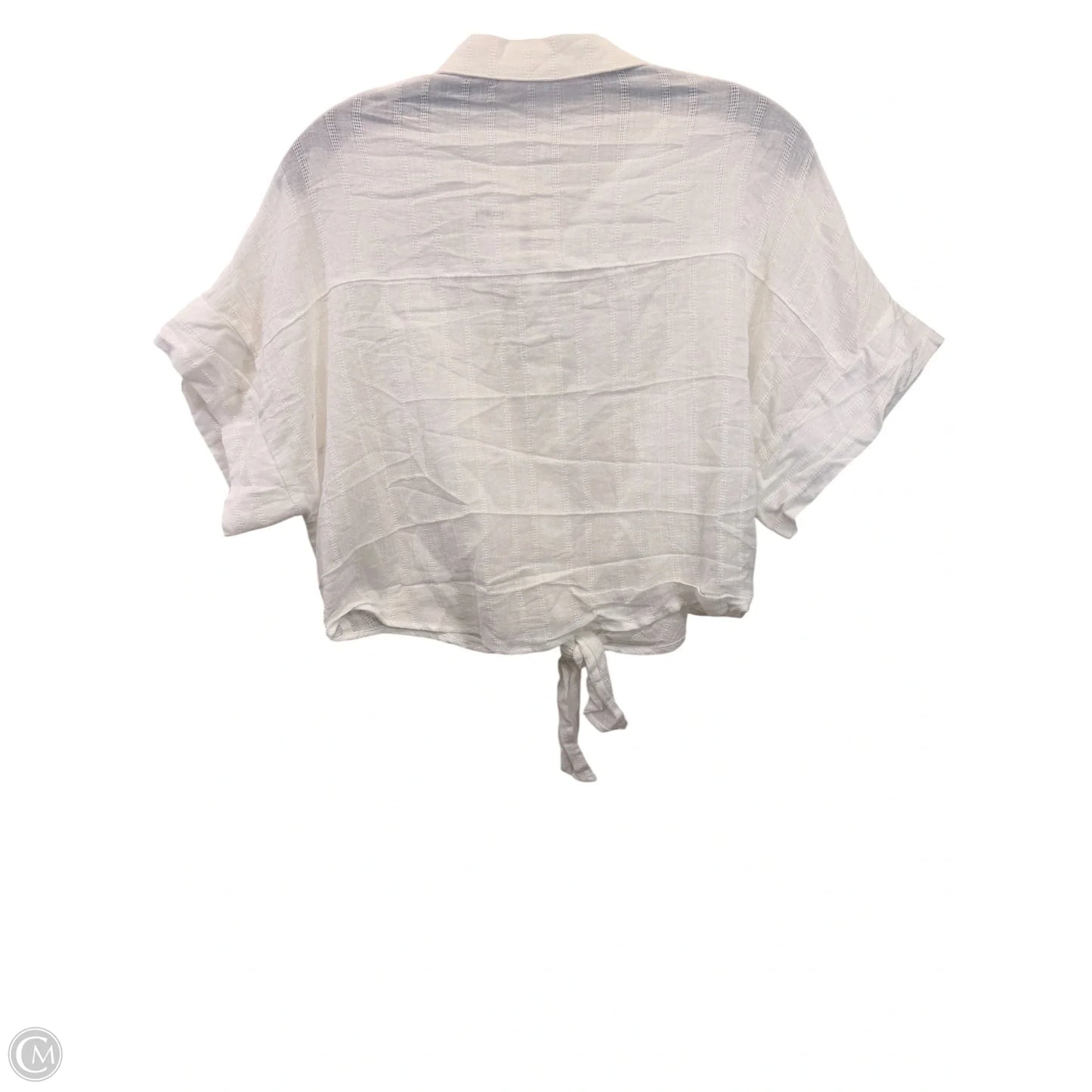 Top Short Sleeve By Good Luck Gem In White, Size: L