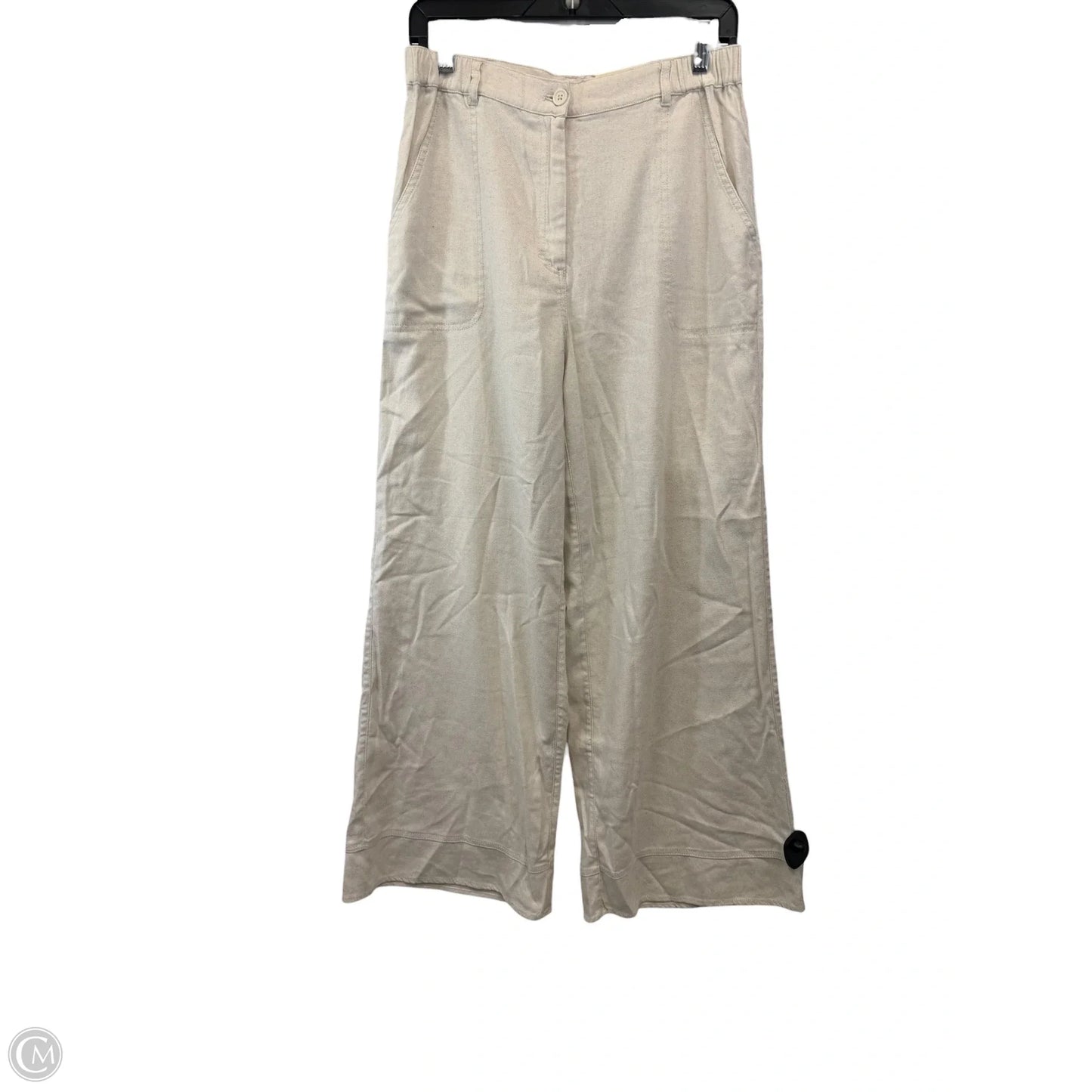Pants Linen By Max Studio In Cream, Size: M