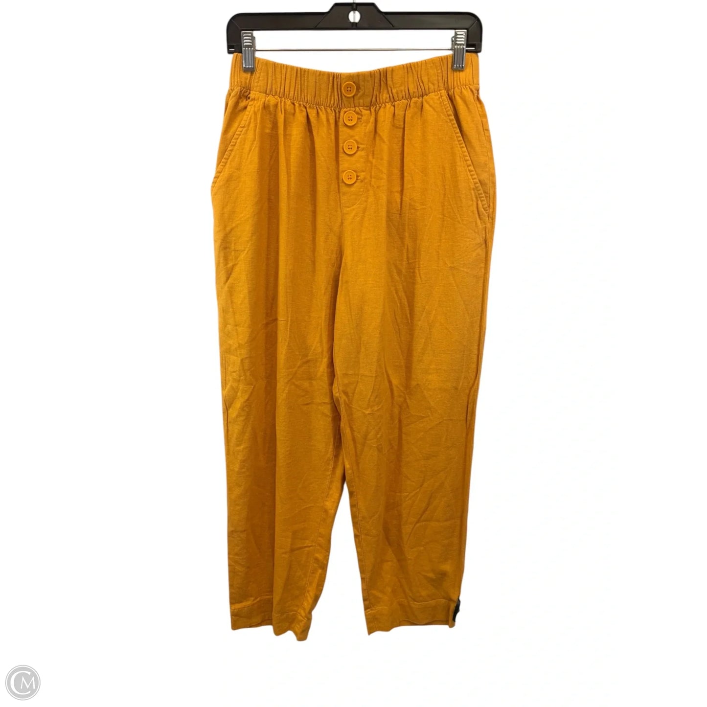 Pants Linen By Loft In Yellow, Size: S