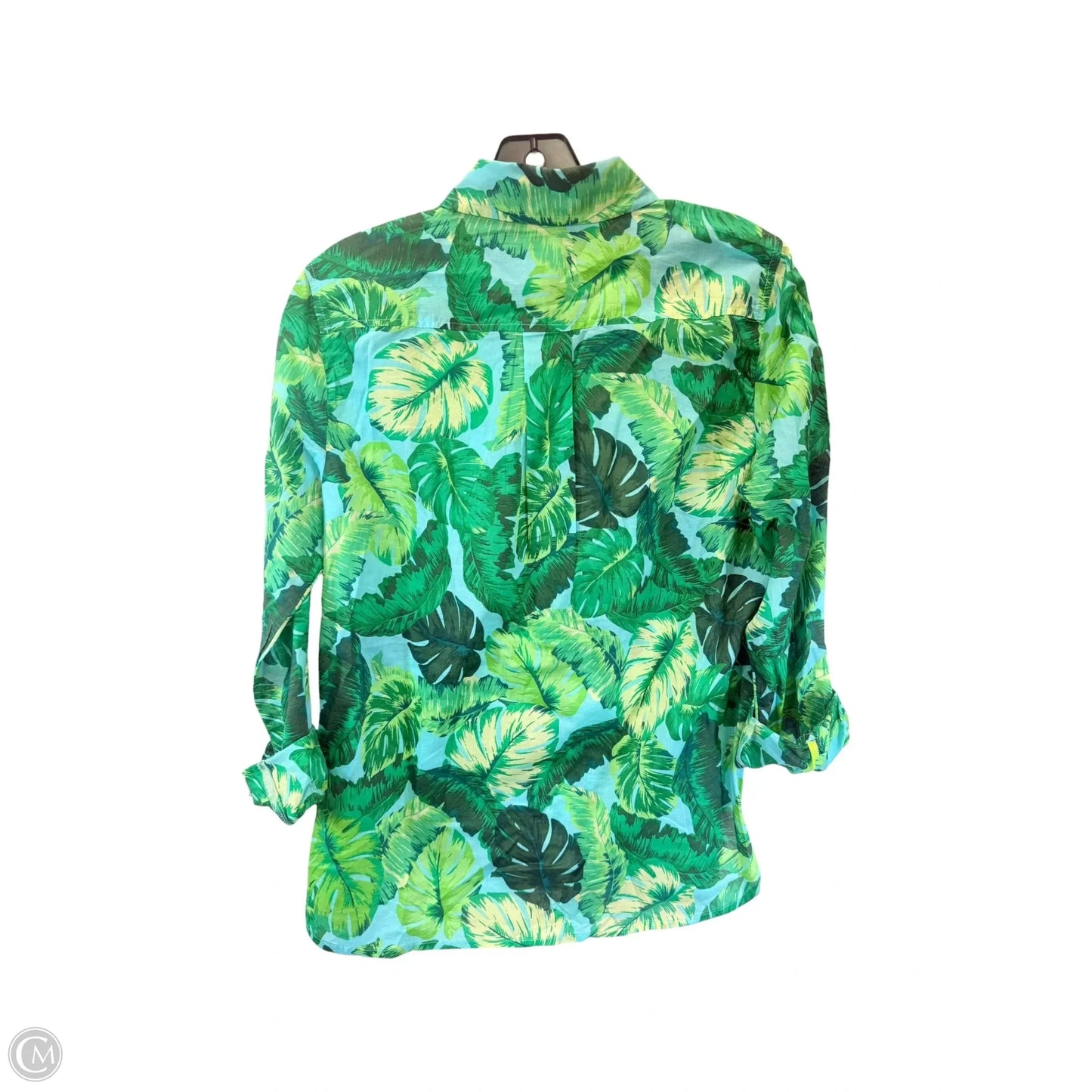 Top 3/4 Sleeve By Talbots In Tropical Print, Size: Sp