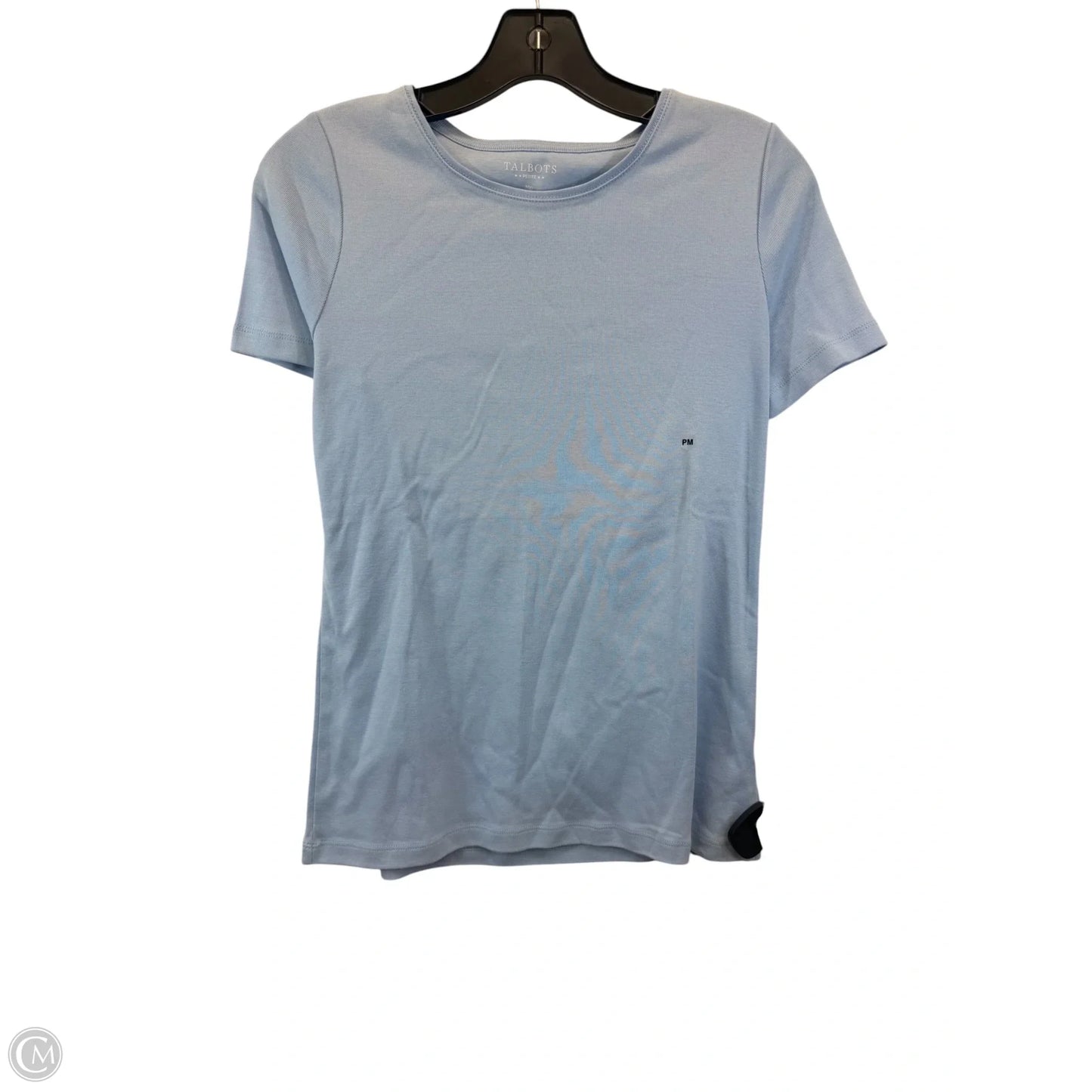Top Short Sleeve Basic By Talbots In Blue, Size: Mp
