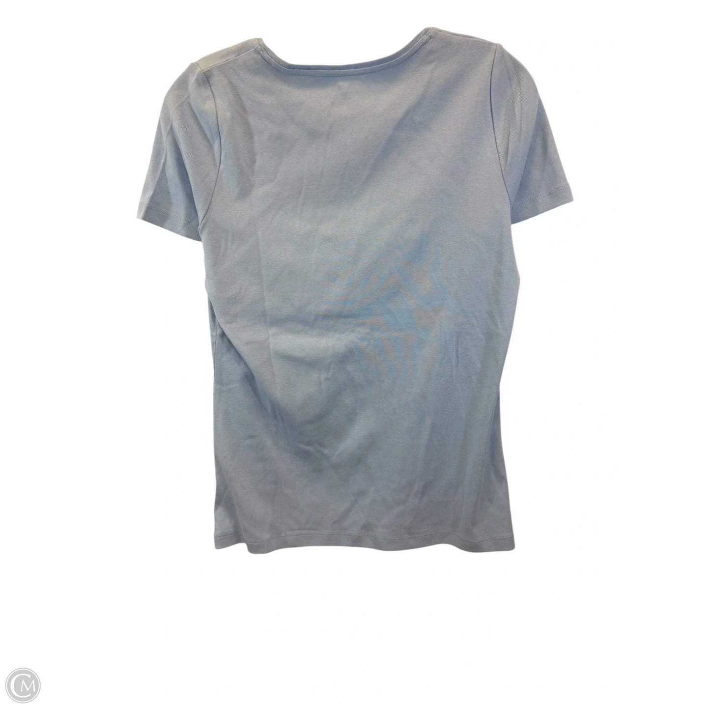 Top Short Sleeve Basic By Talbots In Blue, Size: Mp