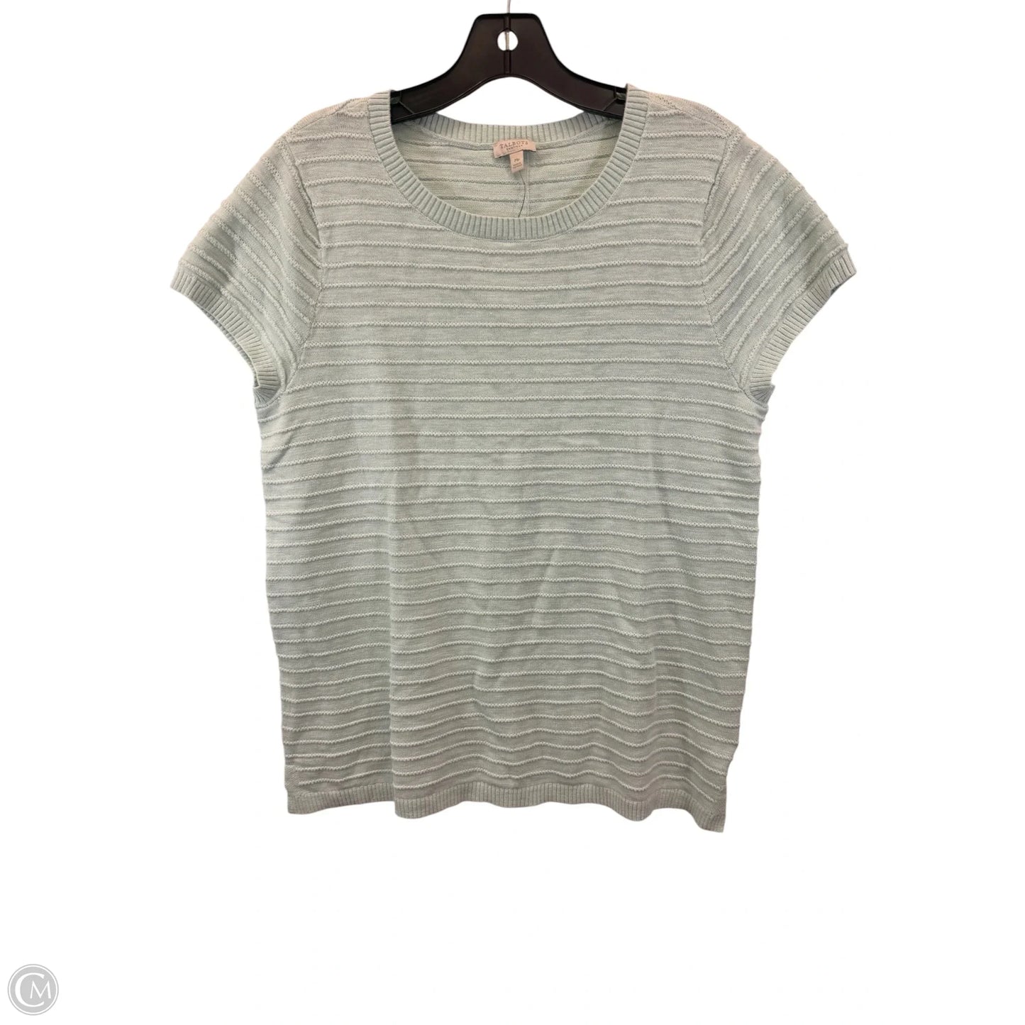 Top Short Sleeve By Talbots In Green, Size: Mp