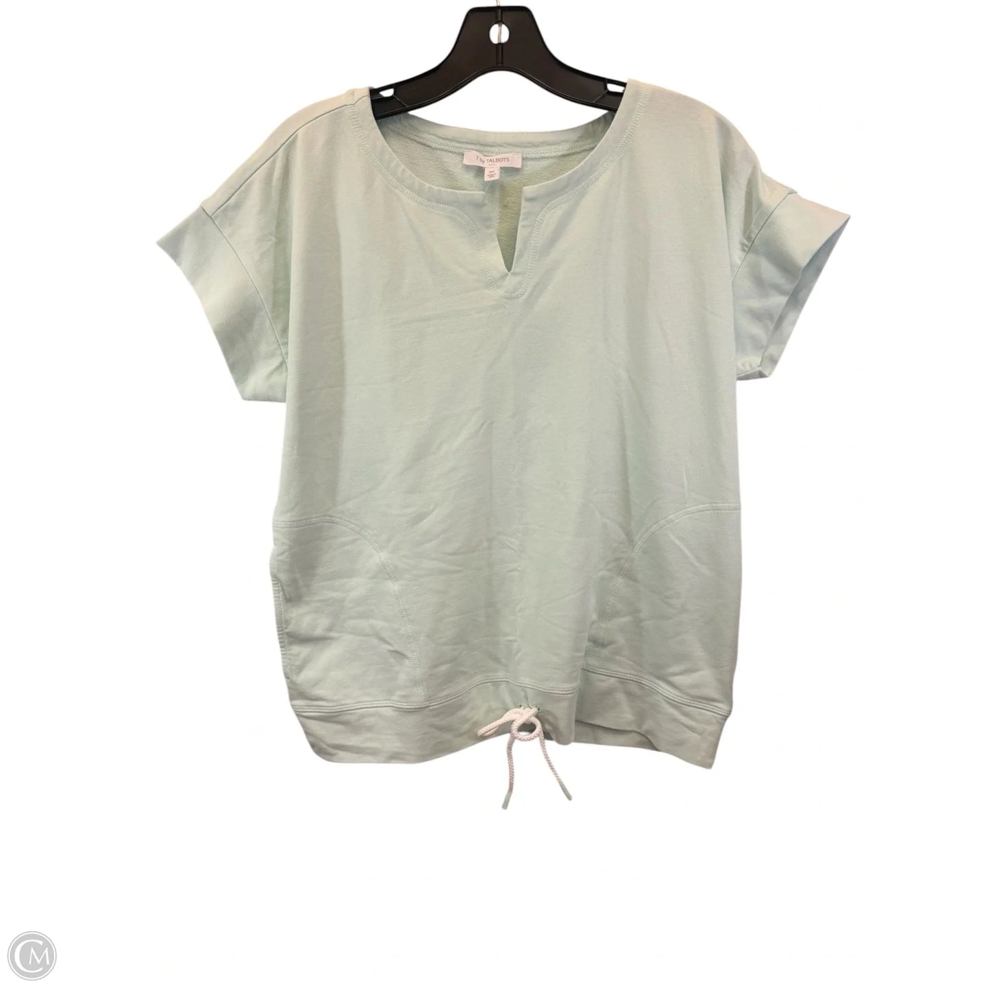Top Short Sleeve By Talbots In Green, Size: Mp