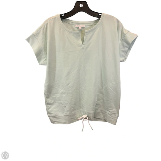 Top Short Sleeve By Talbots In Green, Size: Mp