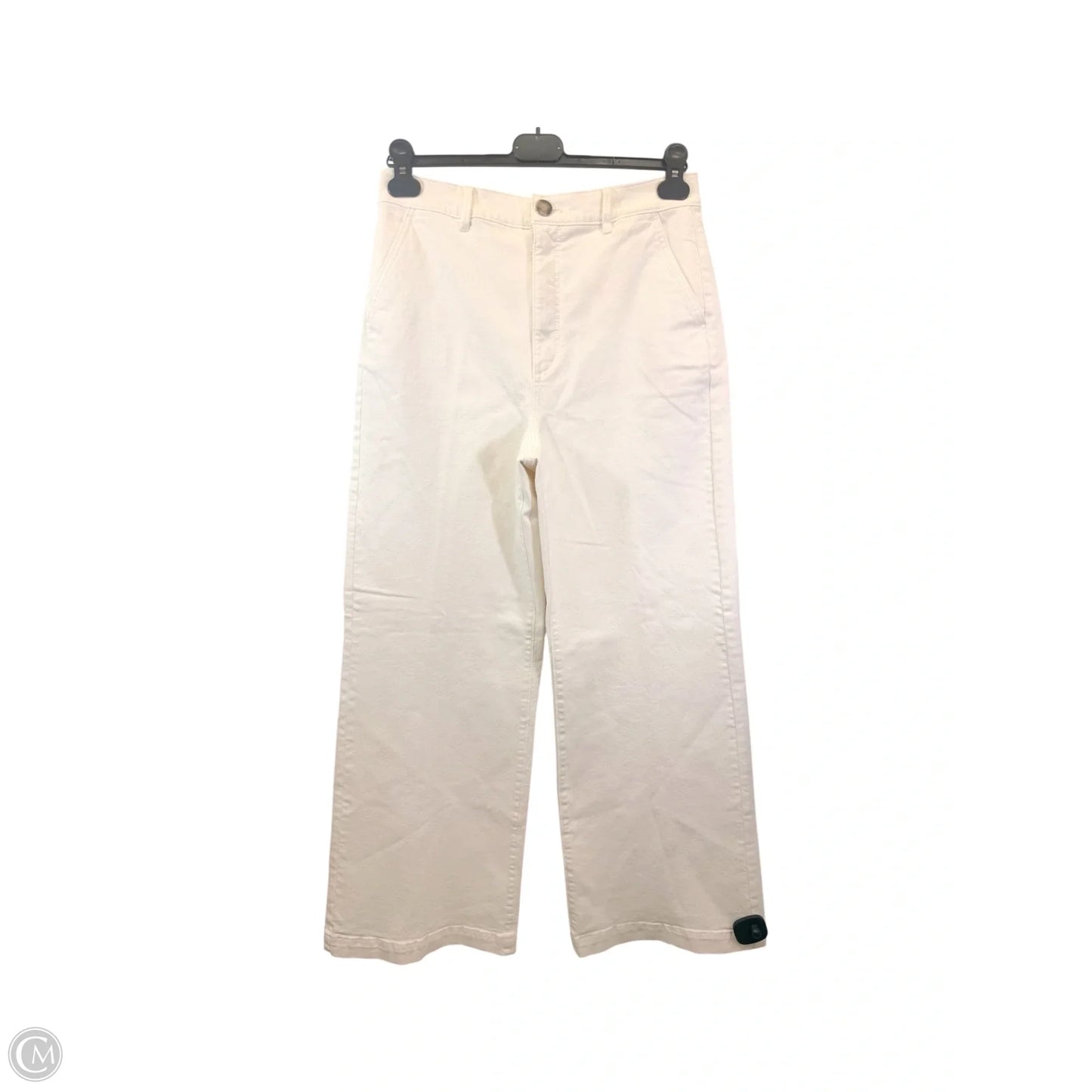 Jeans Wide Leg By Ann Taylor In Cream, Size: 8
