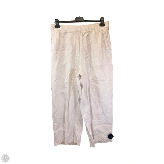 Pants Linen By Tahari In White, Size: Xl