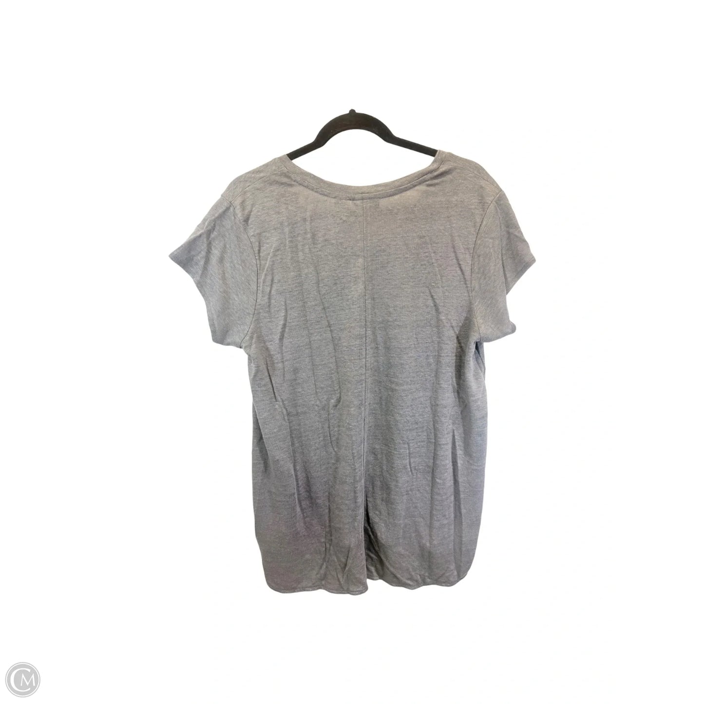 Top Short Sleeve Basic By Tahari In Grey, Size: Xl