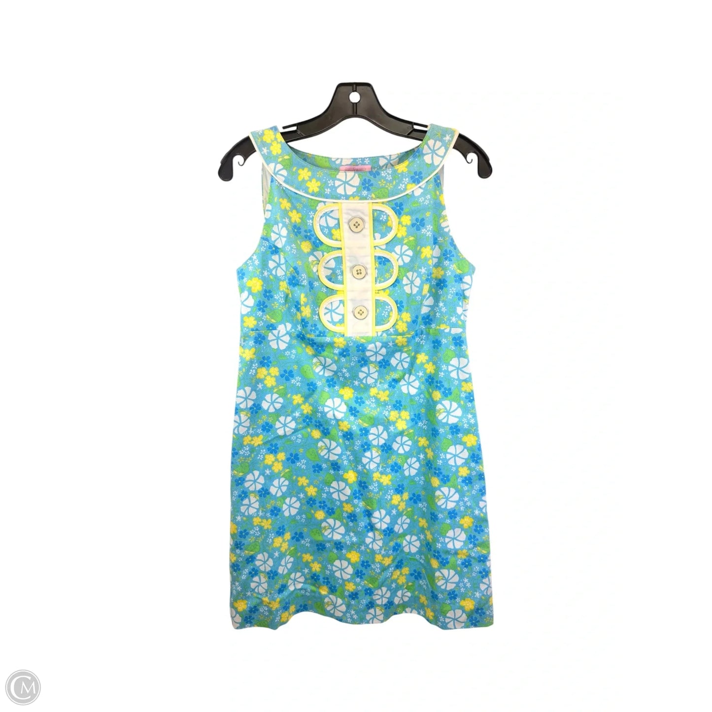 Dress Designer By Lilly Pulitzer In Blue & Yellow, Size: S